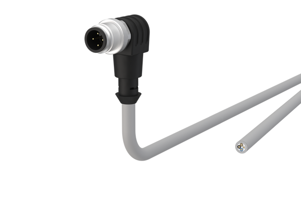 Metz Connect 142MIAD0XXX M12 Sensor/actuator cable, A-coded, X.X m,
M12 plug angled - free line end, unshielded, 4-pole, PVC | American Cable Assemblies