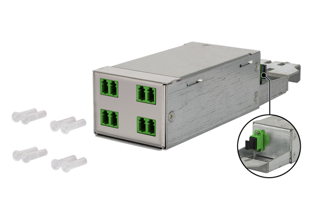 Metz Connect 130D229KM0000B DCCS Module OS2 4xLC-Duplex APC/1xMTP-M, type B | American Cable Assemblies
