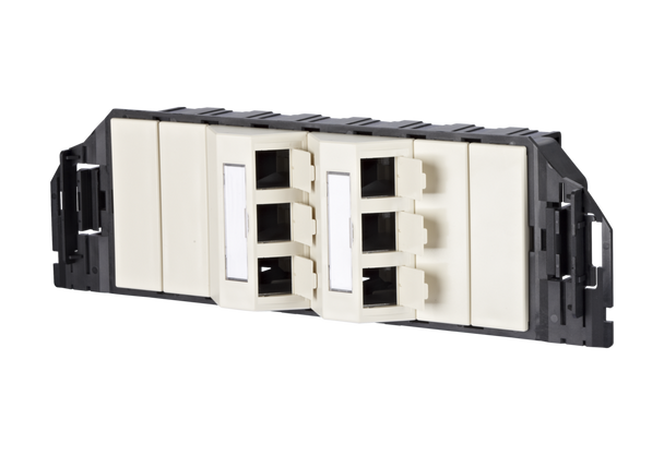 Metz Connect 1309360601-E Subway underfloor unit GB3 Modul 6 port
unequipped pearl white | American Cable Assemblies