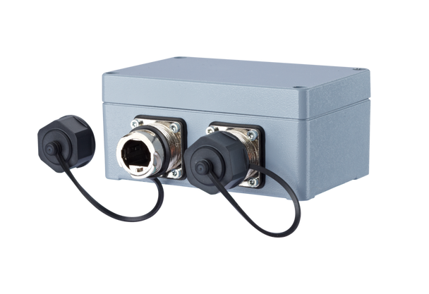 Metz Connect 1401010620ME E-DAT Industry IP67 V1 2 port metal surface mount housing | American Cable Assemblies