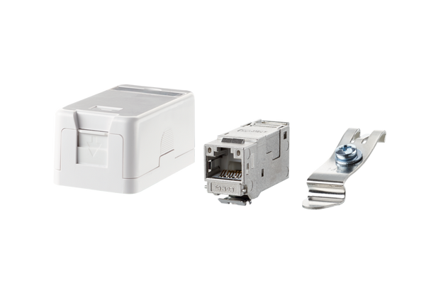 Metz Connect 130910D1APLKE Extension box 1 Port E-DAT Modul Keystone | American Cable Assemblies