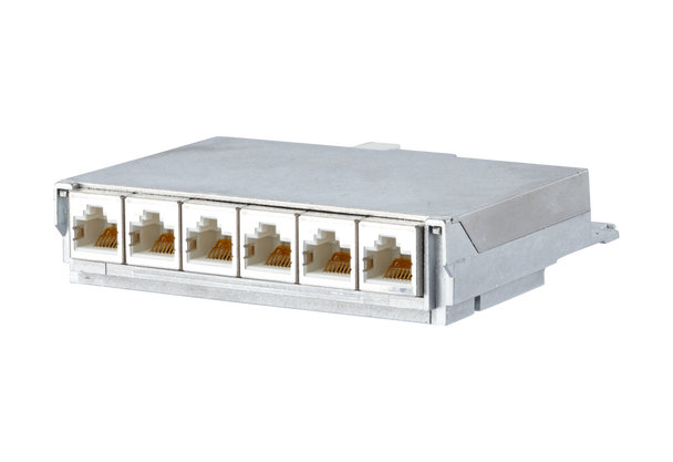 Metz Connect 860018-11C-E E-DAT C6A 6 port for 1RU inlet | American Cable Assemblies