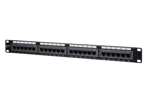 Metz Connect 130A08-AP29-E UTP 24 port 1RU LSA Cat.5e patch panel | American Cable Assemblies