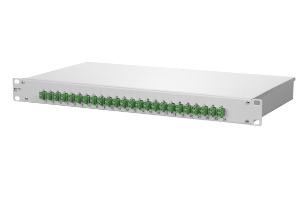 Metz Connect 1502507624-E OpDAT fix patch panel VIK 24xLC-D APC OS2 | American Cable Assemblies