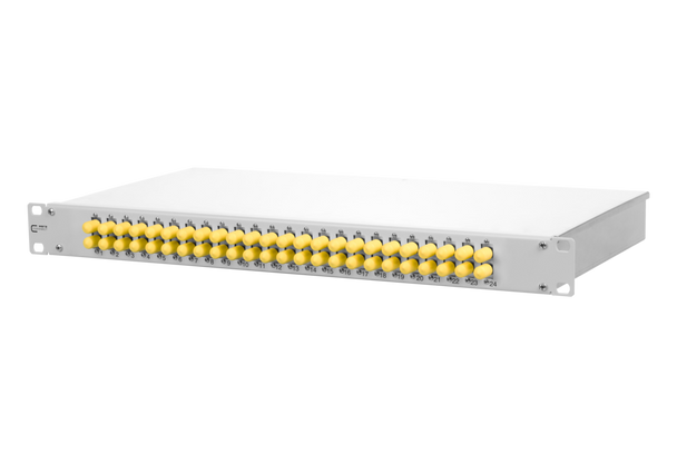 Metz Connect 150250D124-E OpDAT fix patch panel VIK 24xST-D SM+MM | American Cable Assemblies