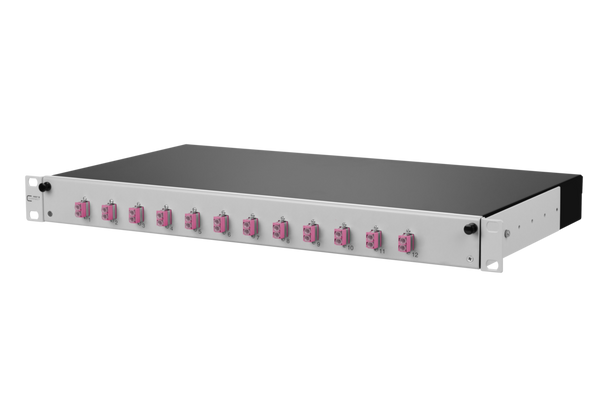 Metz Connect 1502607512-F OpDAT slide patch panel VIK 12xLC-D OM4 | American Cable Assemblies
