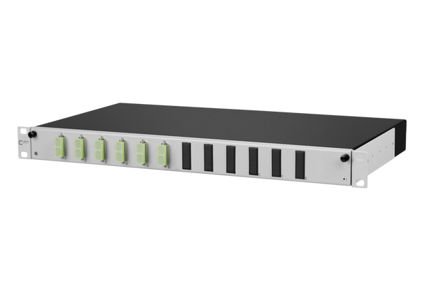 Metz Connect 150260BM06-F OpDAT slide patch panel VIK 6xSC-D OM5 | American Cable Assemblies