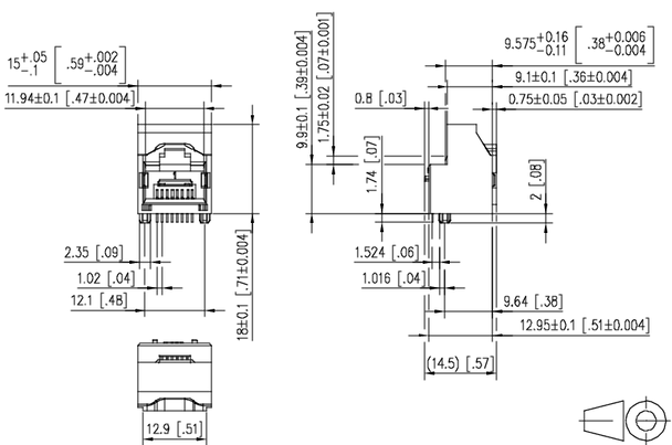 Metz Connect AJT0DA8813-5100. AJT0DA, C6 UTP, black