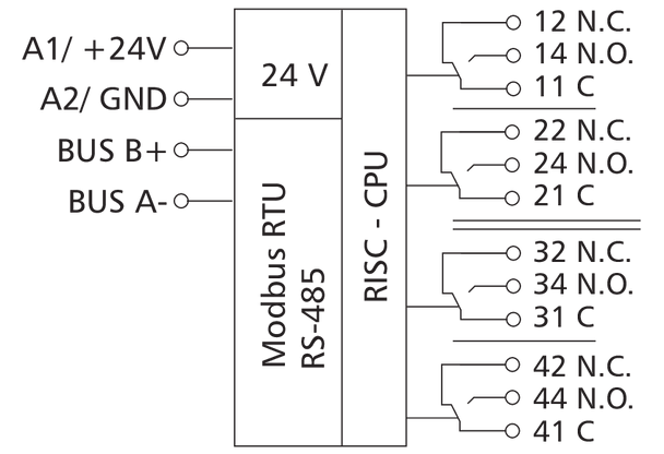 Metz Connect 11083613210170. MR-F-DOA4 Modbus RTU