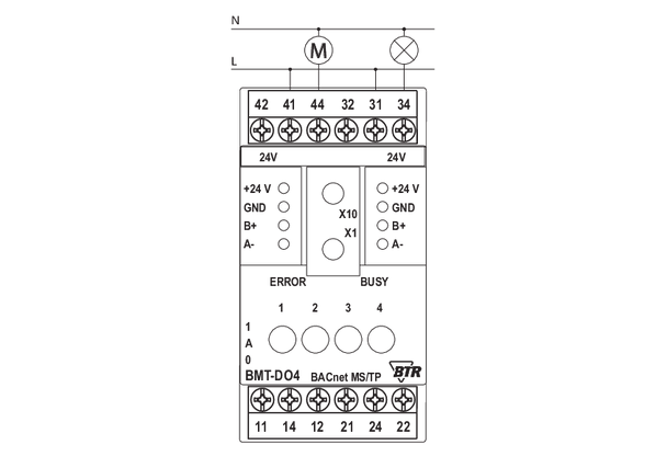 Metz Connect 1108861321. BMT-DO4 BACnet MS/TP