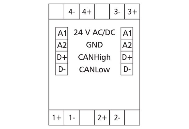 Metz Connect 1105751319. FDE 4 24 V AC/DC CAN