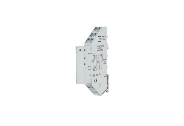 Metz Connect 11070213 KRA-F10/21-21, 2 changeover contacts, 24 V AC/DC | American Cable Assemblies