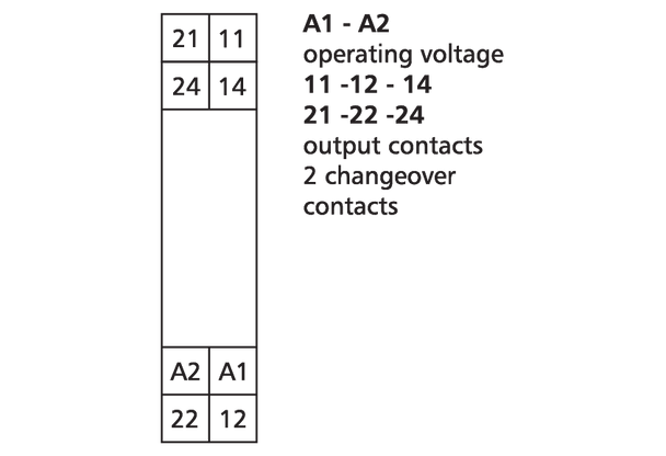 Metz Connect 11050705. RM 21-21 230 V AC