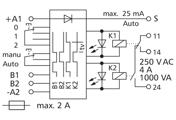 Metz Connect 11066813272270. KRZ-F-E08 HR 24 V AC/DC