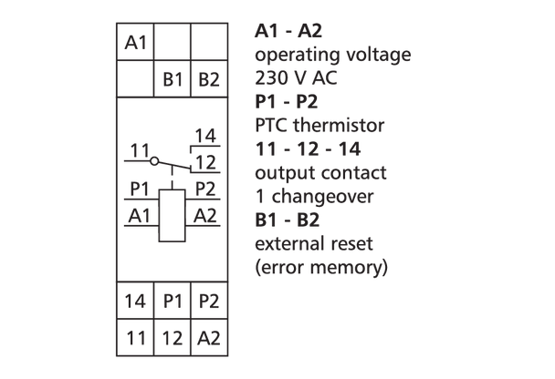 Metz Connect 11031605. TMR-E12 with error memory, 230 V AC, 1 changeover contact