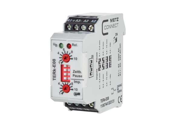 Metz Connect 11067441203131 TERk-E08, 230 V AC, 24 V AC/DC tp 0,1 min-10h, ti 0,1 min-10 h | American Cable Assemblies