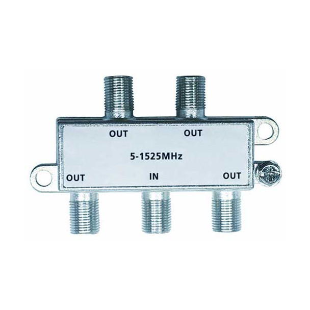 SR Component COAXSP4 SR Components COAXSP4 4-Way 75Ω 5~1525MHz MoCA Compliant Digital Coax Cable Splitter | American Cable Assemblies