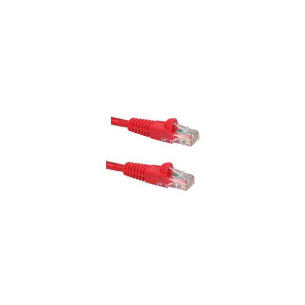 SR Component 73-6694-7 Cat5e Network Patch Cable with Boots, Red, 7FT | American Cable Assemblies