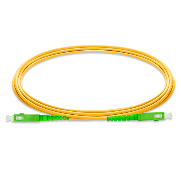 American Cable Assemblies #41918 SC APC to SC APC Simplex OS2 Single Mode PVC (OFNR) 2.0mm Tight-Buffered Fiber Optic Patch Cable