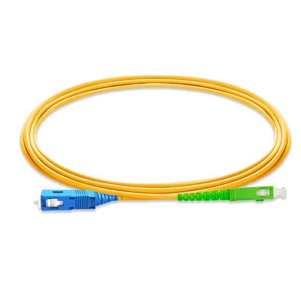 American Cable Assemblies #96103 SC UPC to SC APC Simplex OS2 Single Mode PVC (OFNR) 2.0mm Tight-Buffered Fiber Optic Patch Cable