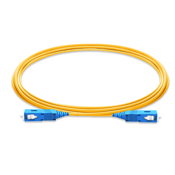 American Cable Assemblies #40494 SC UPC to SC UPC Simplex OS2 Single Mode PVC (OFNR) 2.0mm Tight-Buffered Fiber Optic Patch Cable