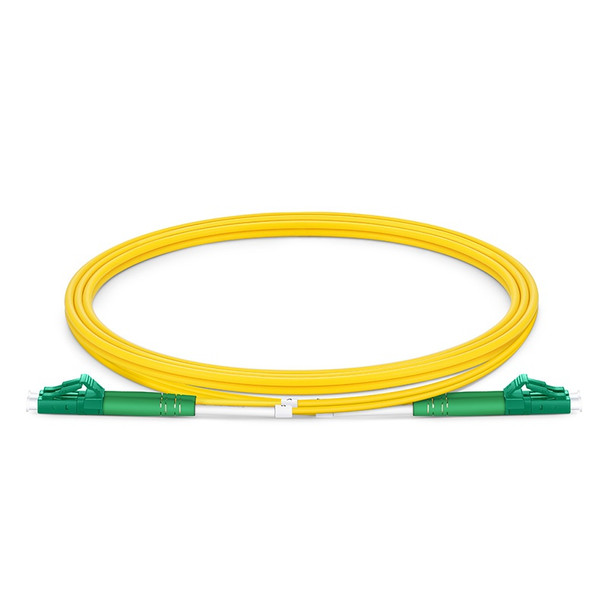American Cable Assemblies #40904 LC APC to LC APC Duplex OS2 Single Mode PVC (OFNR) 2.0mm Tight-Buffered Fiber Optic Patch Cable