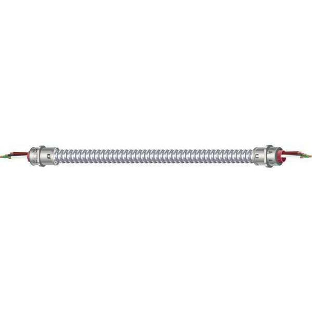 Southwire 55082415 14 AWG 3 Conductor Solid Metal Clad Lite Whip 600VAC 6 ft. | American Cable Assemblies