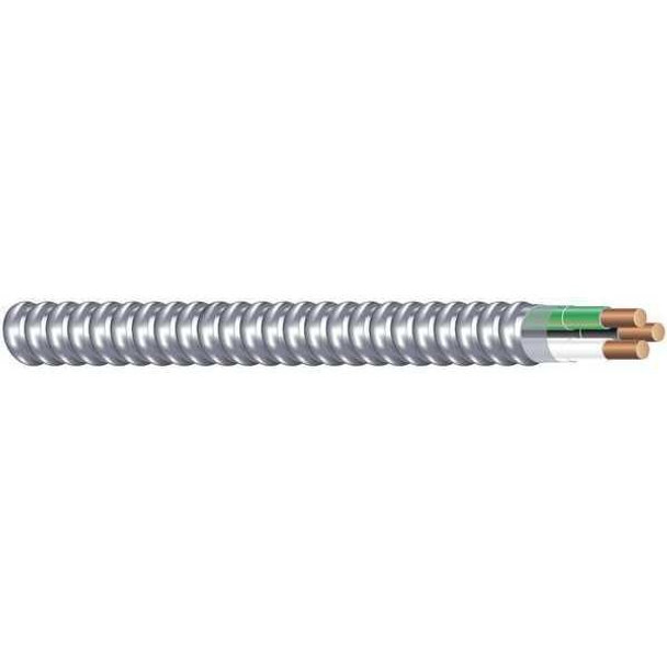 Southwire 68580023 12 AWG 2 Conductor Solid Metal Clad 600V 100 ft. SLVR | American Cable Assemblies