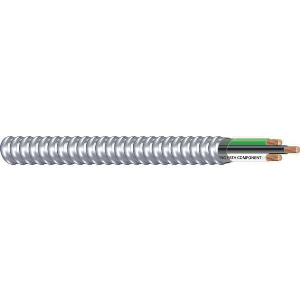 Southwire 69114723 12 AWG 2 Conductor Stranded Metal Clad 600V 100 ft. SLVR | American Cable Assemblies