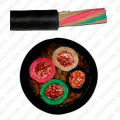 General Cable 16074 Cord Bulk 6x4c SOOW 90* 600 Volt 1 Foot Length Black UL - Flexible Cord