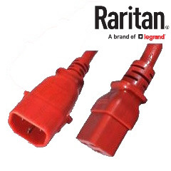 Raritan SecureLock SLC14C19-6FTK1-6PK IEC320 C14 Male Plug to C19 Connector 1.8 meters / 6 feet 15A/250V 14/3 SJT Red - 6 Pack Locking Power Cords