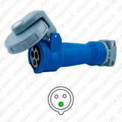 HUBBELL HBL320C6W AC Connector IEC60309 320C6W Female Pin & Sleeve 16/20A - Dual Rated to Support 316C6W