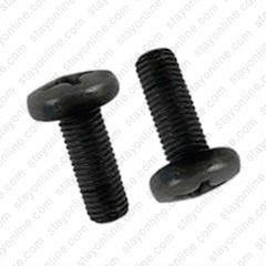 DataFig DFSCM61BL.5 M6 1/2 inch Phillips Head Rack Screws /Washer - 1 Piece, Black