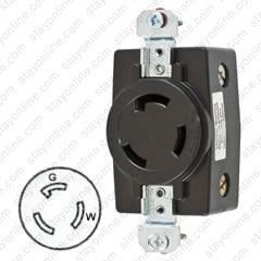 HUBBELL HBL3330G AC Receptacle Non NEMA 30a 3wire 250v