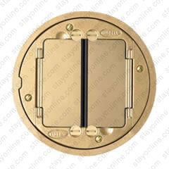 HUBBELL S1TFCBRS SystemOne Cover Tile Brass Finish