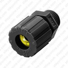 HUBBELL SHC2041CR Cord Connector 1 Inch Thread .63-.75 Diameter Nylon Black