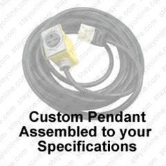 Portable Outlet Box NEMA L5-30 Plug to 2 x 5-15/20 Duplex Receptacles Fused 25 Feet 20A/125V 10/3 SOOW Black Box