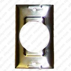 HUBBELL SS750 Wall Plate AC 1 Gang Twist Lock 50 Amp Stainless Steel