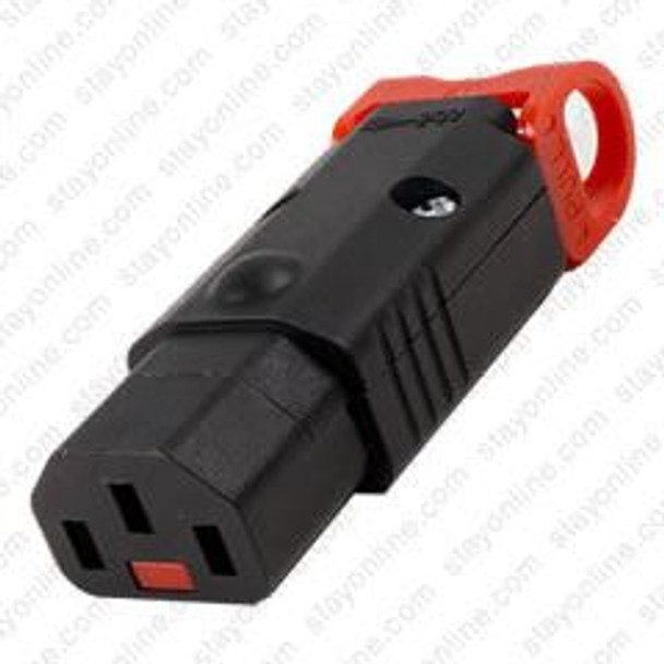 IEC Lock Rewireable IEC320 C13 Connector Low Smoke Zero Halogen 15A US / 10A Europe