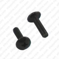 DataFig DFSC12241BL.75 12-24 3/4 inch Phillips Truss Head Rack Screws /Nylon Washer - 1 Piece, Black
