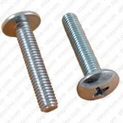 DataFig DFSC10321ZI1.0 10-32 1 inch Combo  Head Rack Screw w/Nylon  Washer - 1 Piece, Zinc