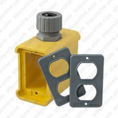 HUBBELL HBL3000 Portable Outlet Box with 2 Duplex Covers