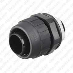 HUBBELL P100NBKA Non-metallic liquidtight Conduit Fitting Straight 1 Inch Black