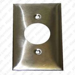 HUBBELL SS7 Wall Plate AC 1 Gang Twist Lock 15 Amp Stainless Steel