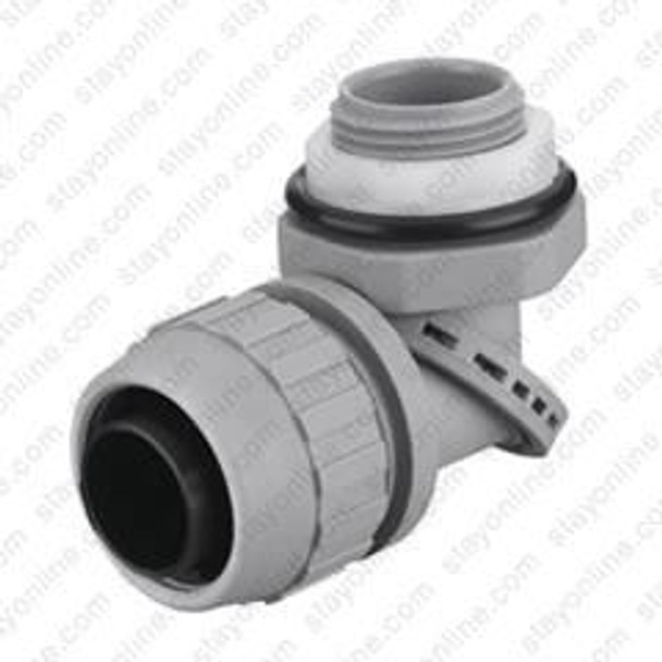 HUBBELL PS0509NGY Non-metallic liquidtight Conduit Fitting Multi-Angle 1/2 Inch Gray