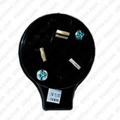 AC Plug Australia AS3112 10 Amp 250 Volt Black Left Angled Entry  Clipsal