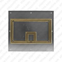HUBBELL CFB11CVRBRS Box Cover Brass Carpet