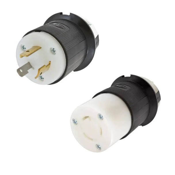 NEMA L5-20 Male Plug to L5-20 Connector 21.5 meters / 70 feet 18a 125v 12/3 SJT Black - Power Extension Cord