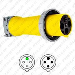 HUBBELL M4100C12R AC Connector IEC60309 100a 125/250v Female Marine