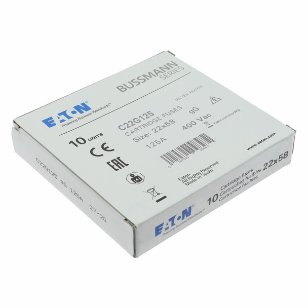 Bussmann C22G125 Cartridge Fuse